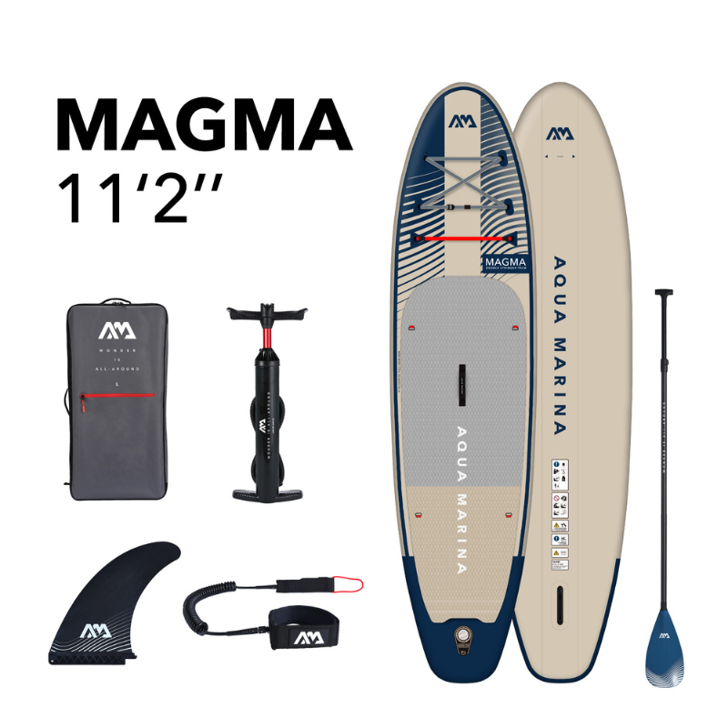Aqua Marina 11’2” Magma 2023 Inflatable Paddle Board All-Around Advanced SUP package