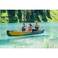 Thumbnail for 3 people riding Aqua Marina - Tomahawk AIR-C High-Pressure Speed Canoe