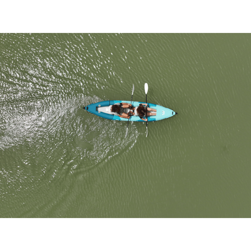 Aerial view of Aqua Marina 13'6″ BETTA-412 Recreational Inflatable Kayak (2026) | 2-Person