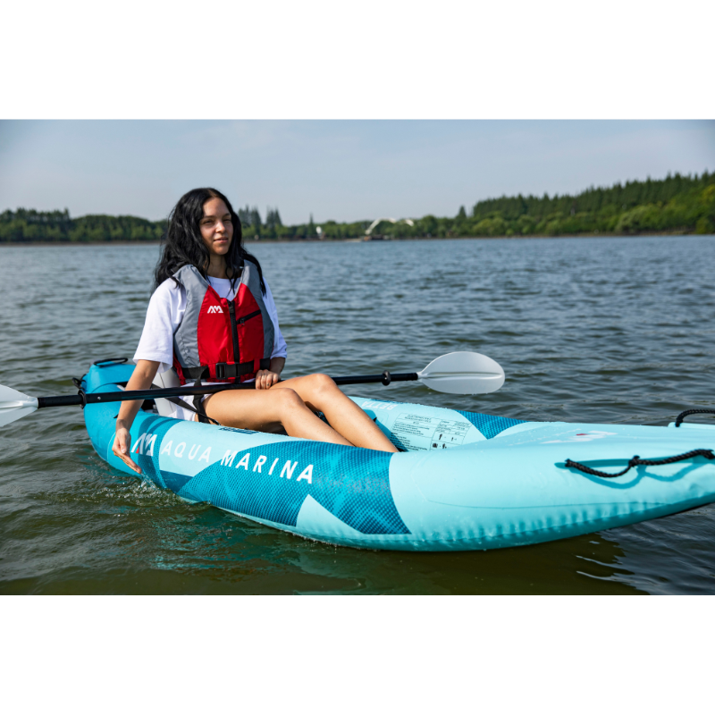 A person relaxing on a BETTA-312 Recreational Inflatable Kayak (2026) | 1-Person