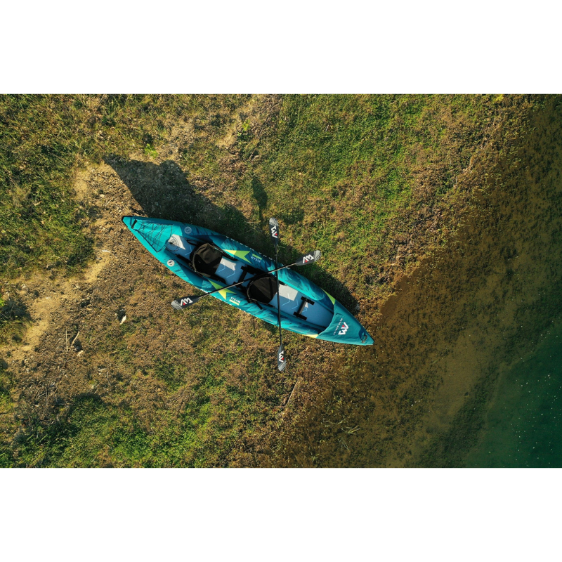 Aqua Marina 13’6″ STEAM-412 2022 2-Person Inflatable Kayak on the ground