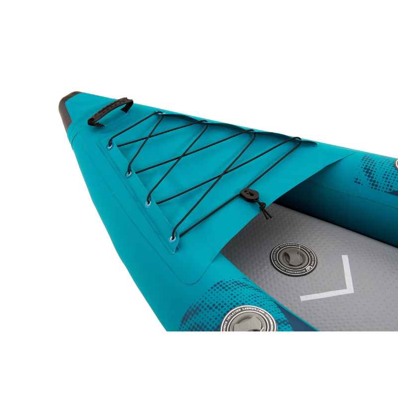 Bow of Aqua Marina 13’6″ STEAM-412 2022 2-Person Inflatable Kayak 