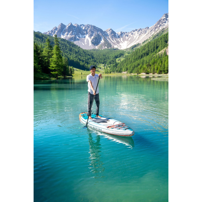Aqua Marina CASCADE 11'2" All-Around iSUP-Kayak on Lake