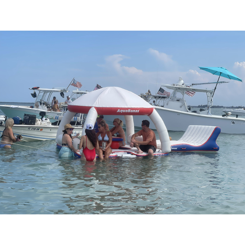 Aquabanas Kiddie Bana Inflatable Kids Water Platform | Modular Family Float - Lifestyle Photo
