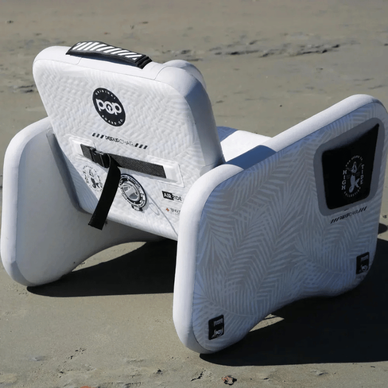 Back View of POP POPUP Drop-Stitch Boat & Lake Seating
