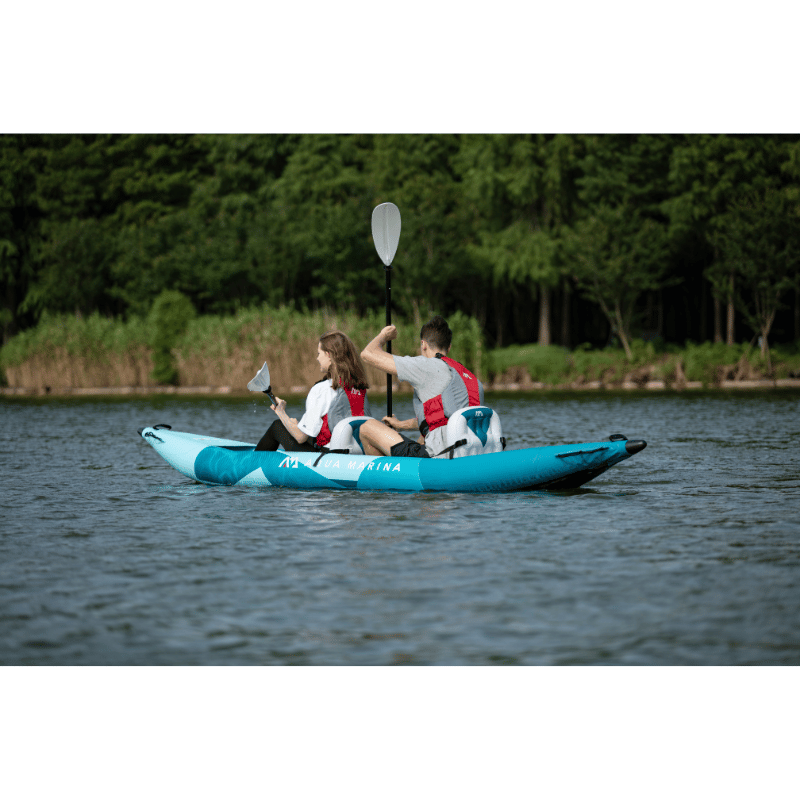 Back View of a Aqua Marina 13'6″ BETTA-412 Recreational 2-Person Inflatable Kayak (2026)
