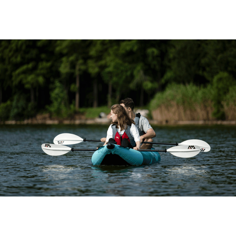 Front view of two rider on a Aqua Marina 13'6″ BETTA-412 Recreational Inflatable Kayak (2026)