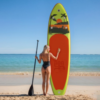 Thumbnail for yellow paddle board at beach