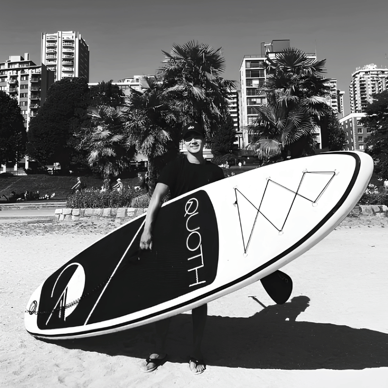 Lifestyle Photo of Quoth 10'6" QUOTHLIFE 2026 Inflatable Paddle Board Kit