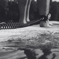 Thumbnail for Lifestyle Photo of Quoth Paddle Board Coil Leash