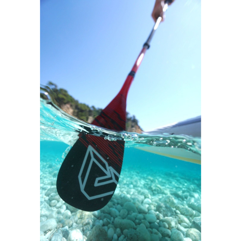 A Aqua Marina Carbon Pro SUP Paddle being used