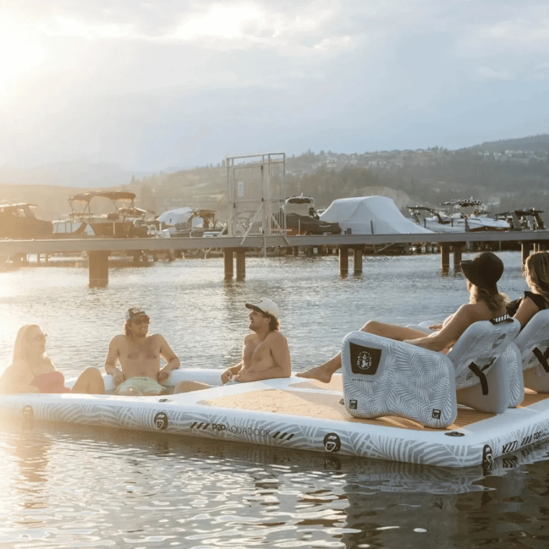 Lifestyle image of POP AquaDock 14' Inflatable Platform