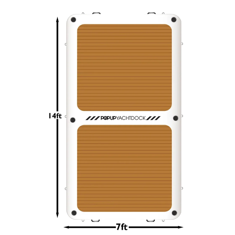 POP YachtDock 14' Inflatable Floating Dock Platform Dimensions