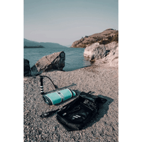 Thumbnail for POP Yacht Hopper 11' Inflatable Touring Paddle Board SUP with Cooler Mount – Mint/Teak/Blue Accessories closeup