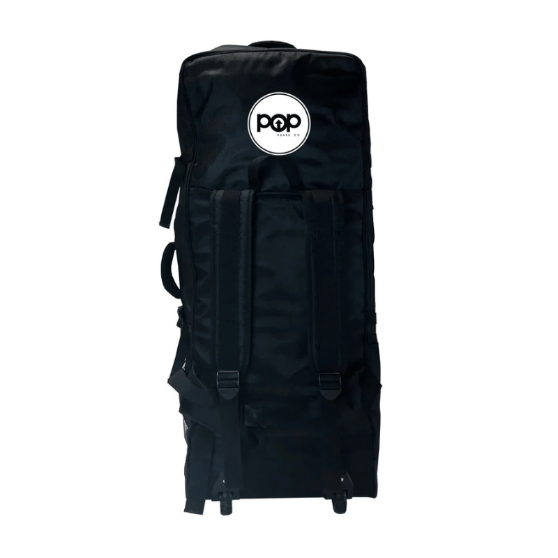 POP iSUP Backpack with Wheels | Rolling Paddle Board Travel Bag Back View