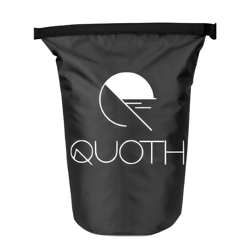 Quoth 12" Simple Dry Bag - Black