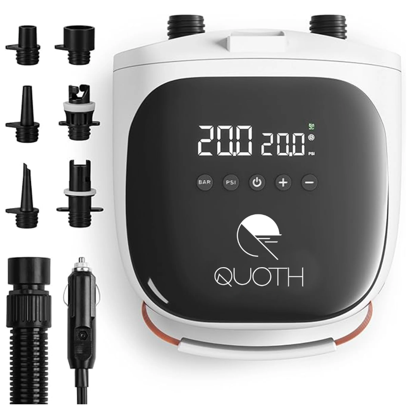 Quoth Electric Air Pump for Inflatable SUP All Parts