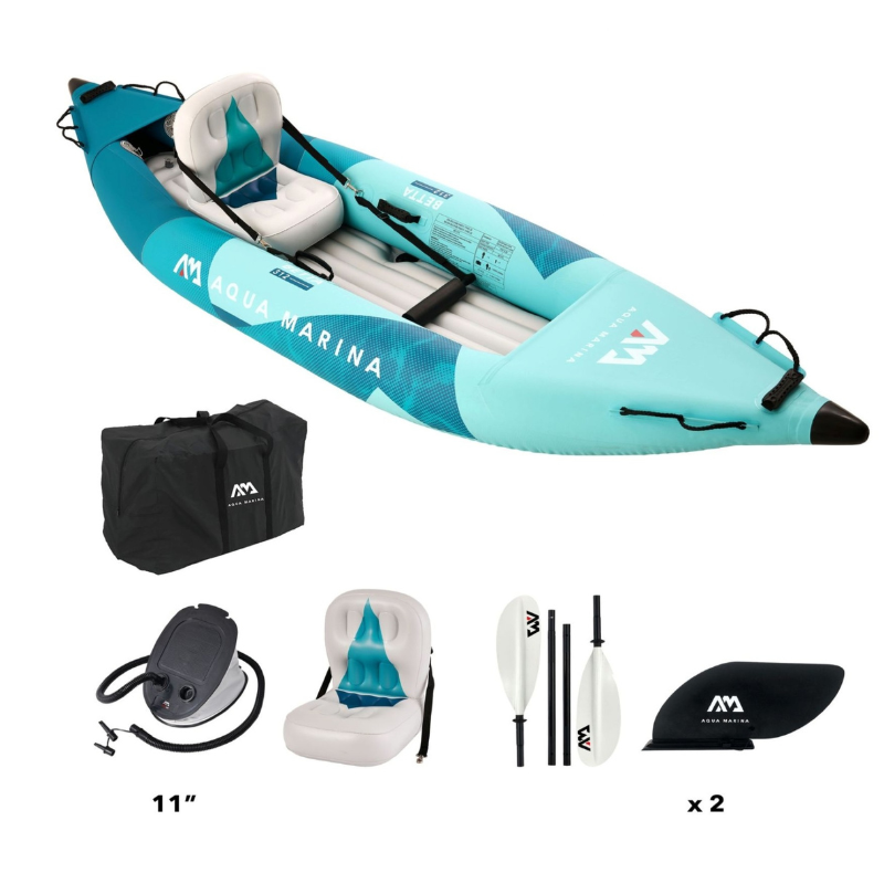 BETTA-312 Recreational Inflatable Kayak (2026) | 1-Person with all accessories
