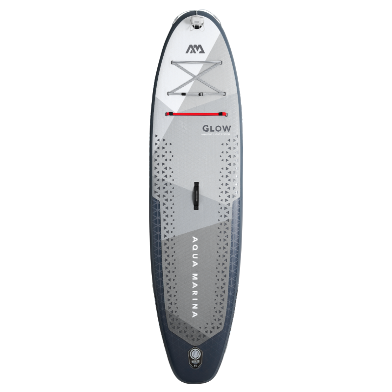 Aqua Marina GLOW 10'4" All-Around Inflatable Stand Up Paddle Board (iSup) with Ambient Light System - SUP Paddle