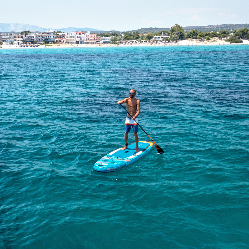 Aqua Marina 10’6 Blade Windsurf 2022 Inflatable Paddle Board SUP in the water