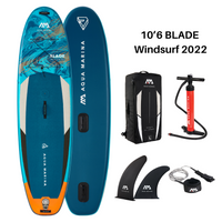 Thumbnail for Aqua Marina 10’6 Blade Windsurf 2022 Inflatable Paddle Board SUP package
