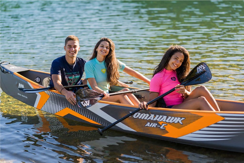 Aqua Marina 15'8" Tomahawk AIR C 3-Person DWF High-end Canoe Inflatable Kayak - Good Wave Canada