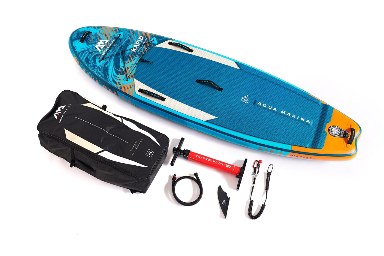 Aqua Marina 9‘6″ RAPID  2022 White Water Inflatable Paddle Board SUP - Good Wave Canada