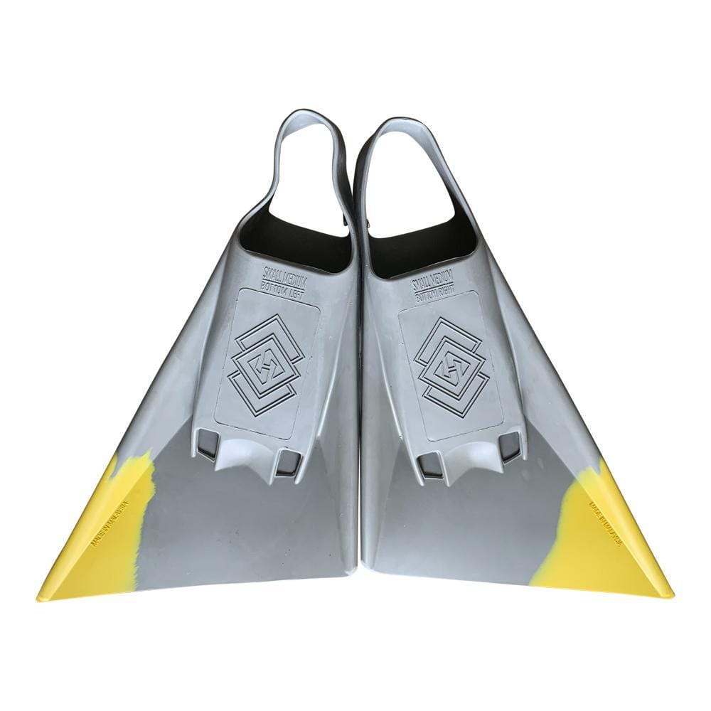 Hubboards Air Hubb Swim Fins - Grey & Yellow - Good Wave Canada