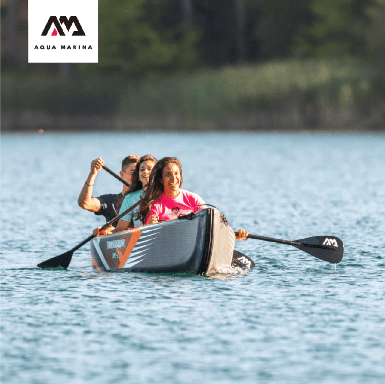 Aqua Marina 15'8" Tomahawk AIR C 3-Person DWF High-end Canoe Inflatable Kayak - Good Wave Canada