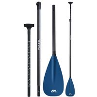 Thumbnail for Aqua Marina PASTEL 2023 Adjustable Hybrid Fiberglass/Carbon SUP Paddle Navy all parts back