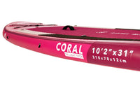 Thumbnail for Aqua Marina 10’2 Coral Inflatable Paddle Board side rail