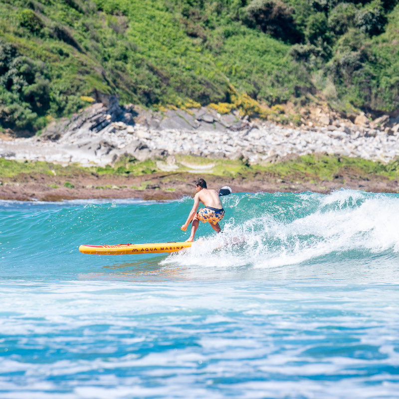 Aqua Marina 10’10” Fusion 2023 Inflatable Paddle Board All-Around SUP in wave