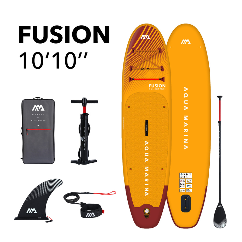 Aqua Marina 10’10” Fusion 2023 Inflatable Paddle Board All-Around SUP package