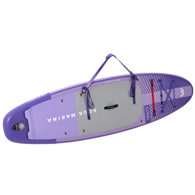 Aqua Marina 10’2” Coral 2023 Inflatable Paddle Board All-Around Advanced SUP Night Fade carry strap