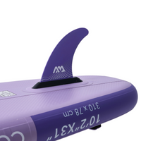 Thumbnail for Aqua Marina 10’2” Coral 2023 Inflatable Paddle Board All-Around Advanced SUP Night Fade center fin