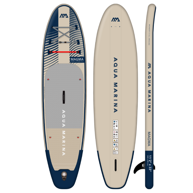 Aqua Marina 11’2” Magma 2023 Inflatable Paddle Board All-Around Advanced SUP front side back