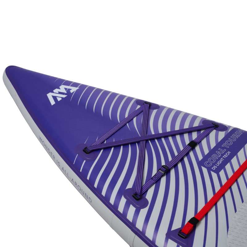Aqua Marina 11’6” Coral 2023 Touring Inflatable Paddle Board SUP Night Fade bungee system