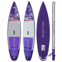 Thumbnail for Aqua Marina 11’6” Coral 2023 Touring Inflatable Paddle Board SUP Night Fade front back side