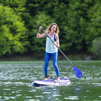 Thumbnail for Aqua Marina 11’6” Coral 2023 Touring Inflatable Paddle Board SUP Night Fade paddling