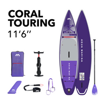 Thumbnail for Aqua Marina 11’6” Coral 2023 Touring Inflatable Paddle Board SUP Night Fade package