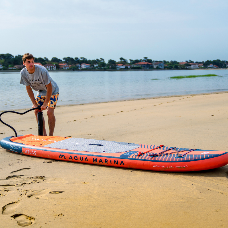 Aqua Marina 12’0” Atlas 2023 Inflatable Paddle Board All-Around Advanced SUP inflated