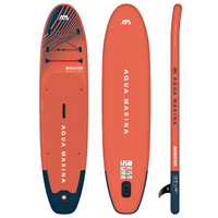 Thumbnail for Aqua Marina 12’0” Monster 2023 Inflatable Paddle Board All-Around SUP front back side
