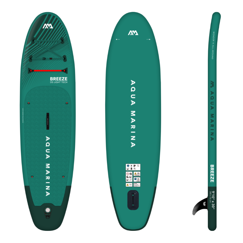 Aqua Marina 9’10” Breeze 2023 Inflatable Paddle Board All-Around SUP front back side