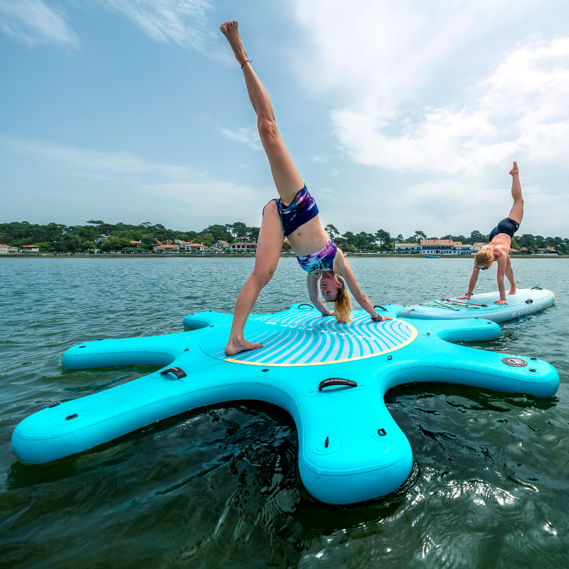 Aqua Marina 9'6" Yoga Dock 2023 Fitness Inflatable SUP lifestyle