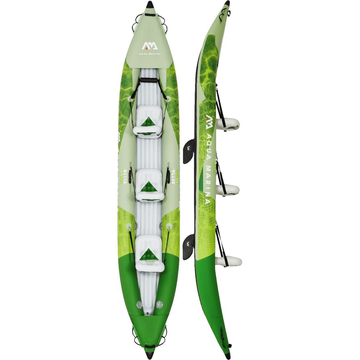 Aqua Marina 15’7″ BETTA-475 2022/2023 3-Person Recreational Inflatable Kayak - Good Wave Canada