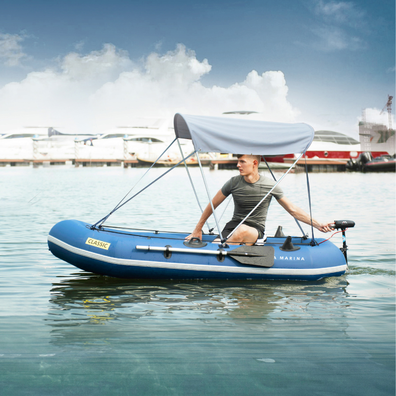 Aqua Marina Classic Advanced Fishing & Sport Boat - Electric Motor Mount in water