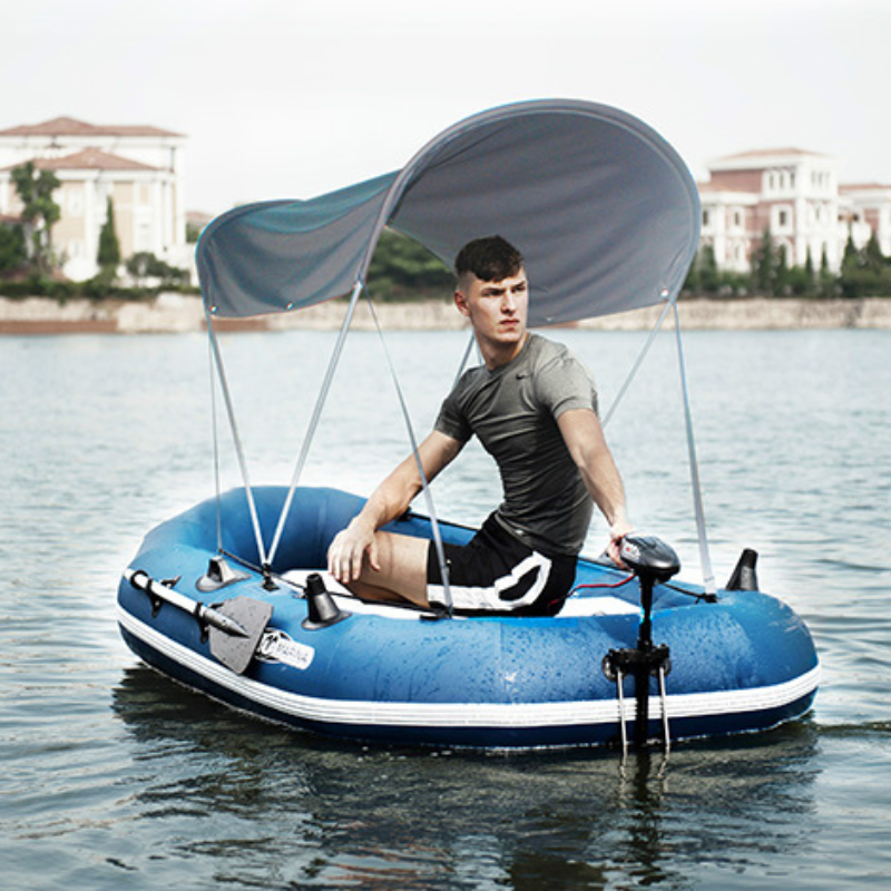 Aqua Marina Classic Advanced Fishing & Sport Boat - Gas Motor Mount in water