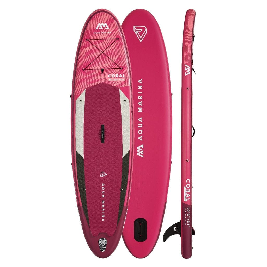 Aqua Marina 10’2” Coral 2022 Inflatable Paddle Board All-Around Advanced SUP - Good Wave Canada