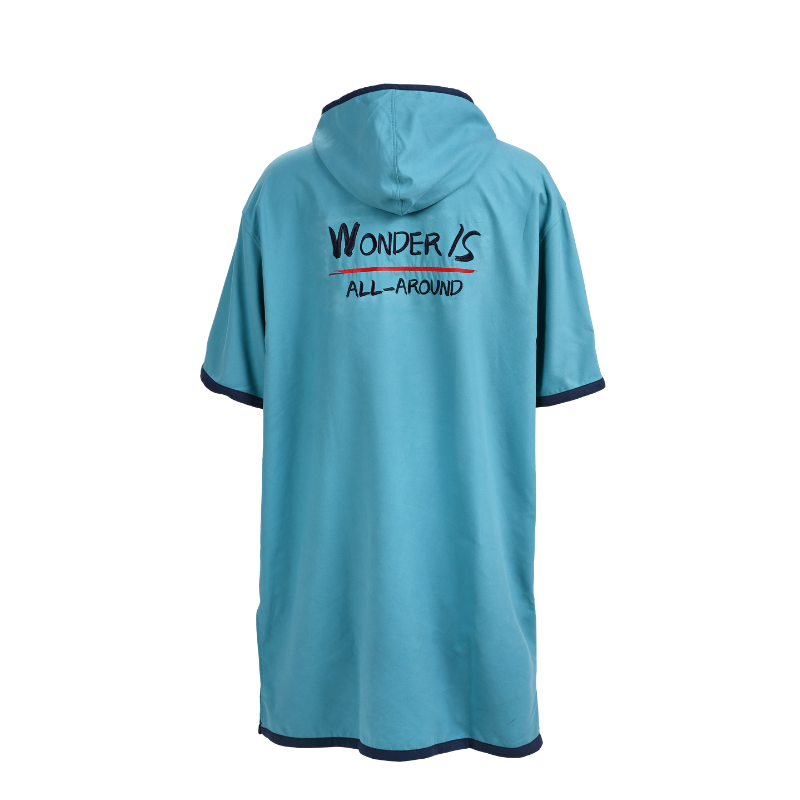 Aqua Marina Micro-fabric Change Poncho (Aqua) - Extra Large hood