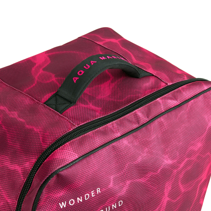 Aqua Marina 90L Premium Luggage Bag with Rolling Wheel Raspberry handle